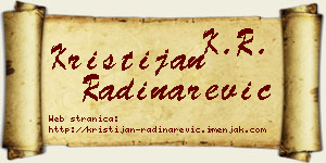 Kristijan Radinarević vizit kartica